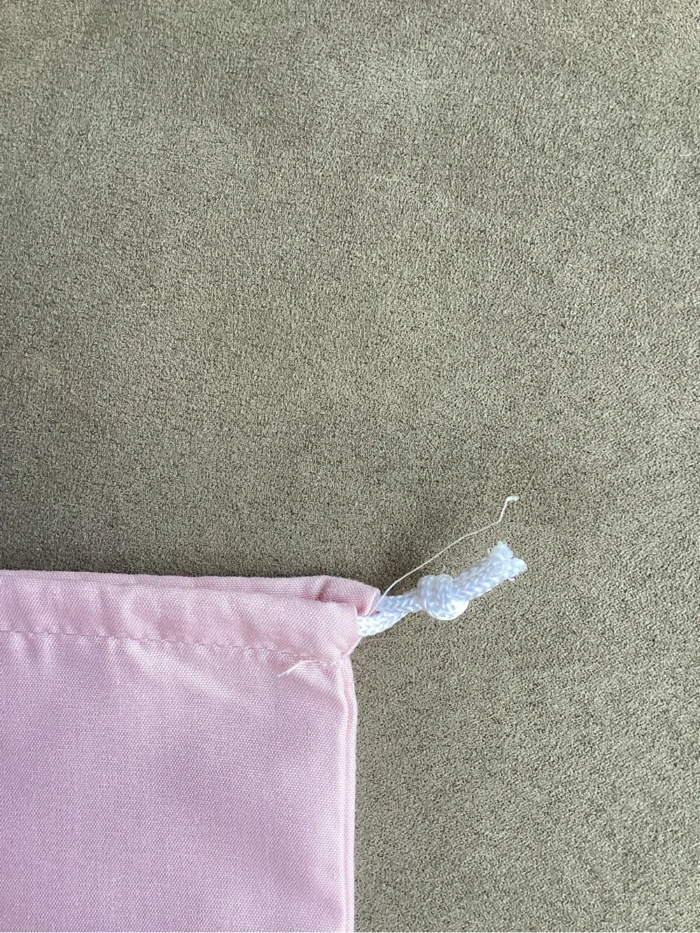 FAO abulous New York Pink Drawstring Dust Bag with Gold Logo